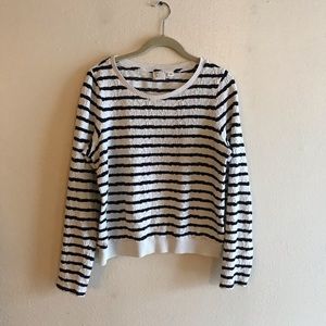 Anthropologie Postmark White Black Sweater